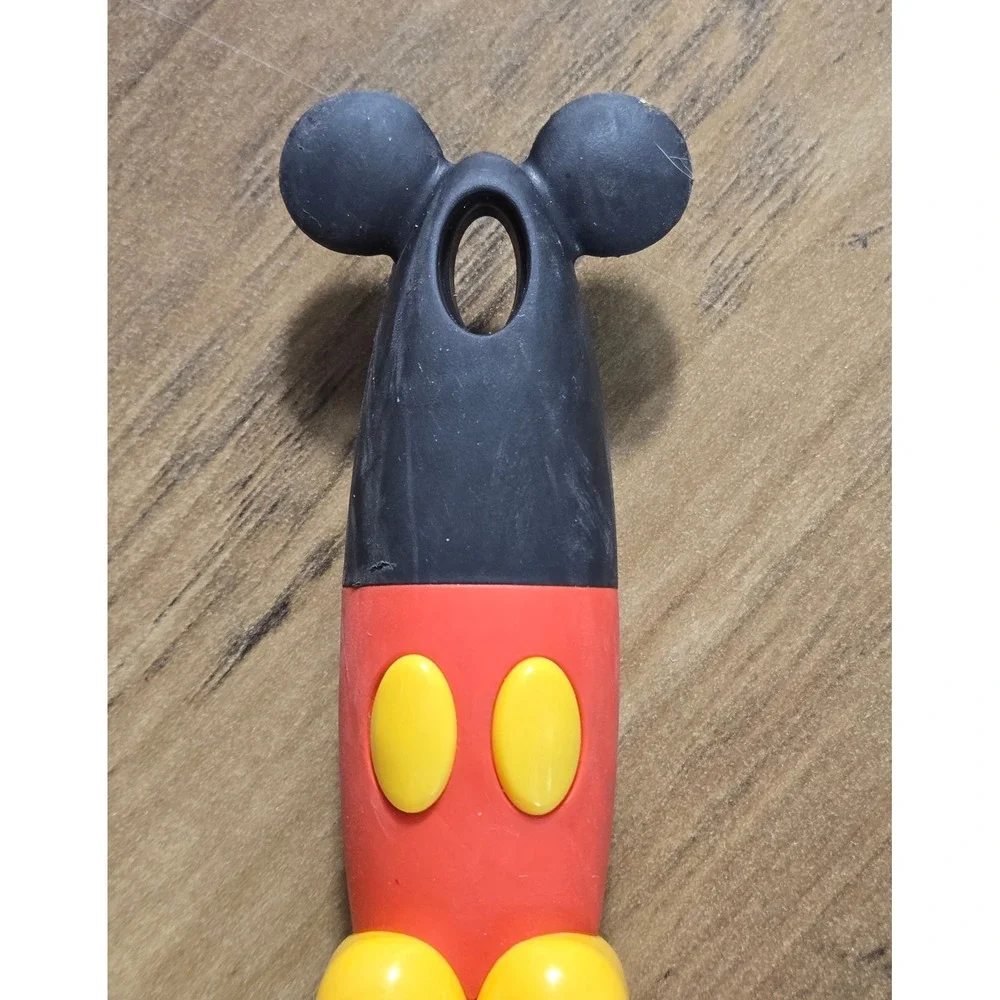Disney Mickey Mouse Slotted Spoon Nylon Kitchen Utensil Red Black Yellow 12 Inch